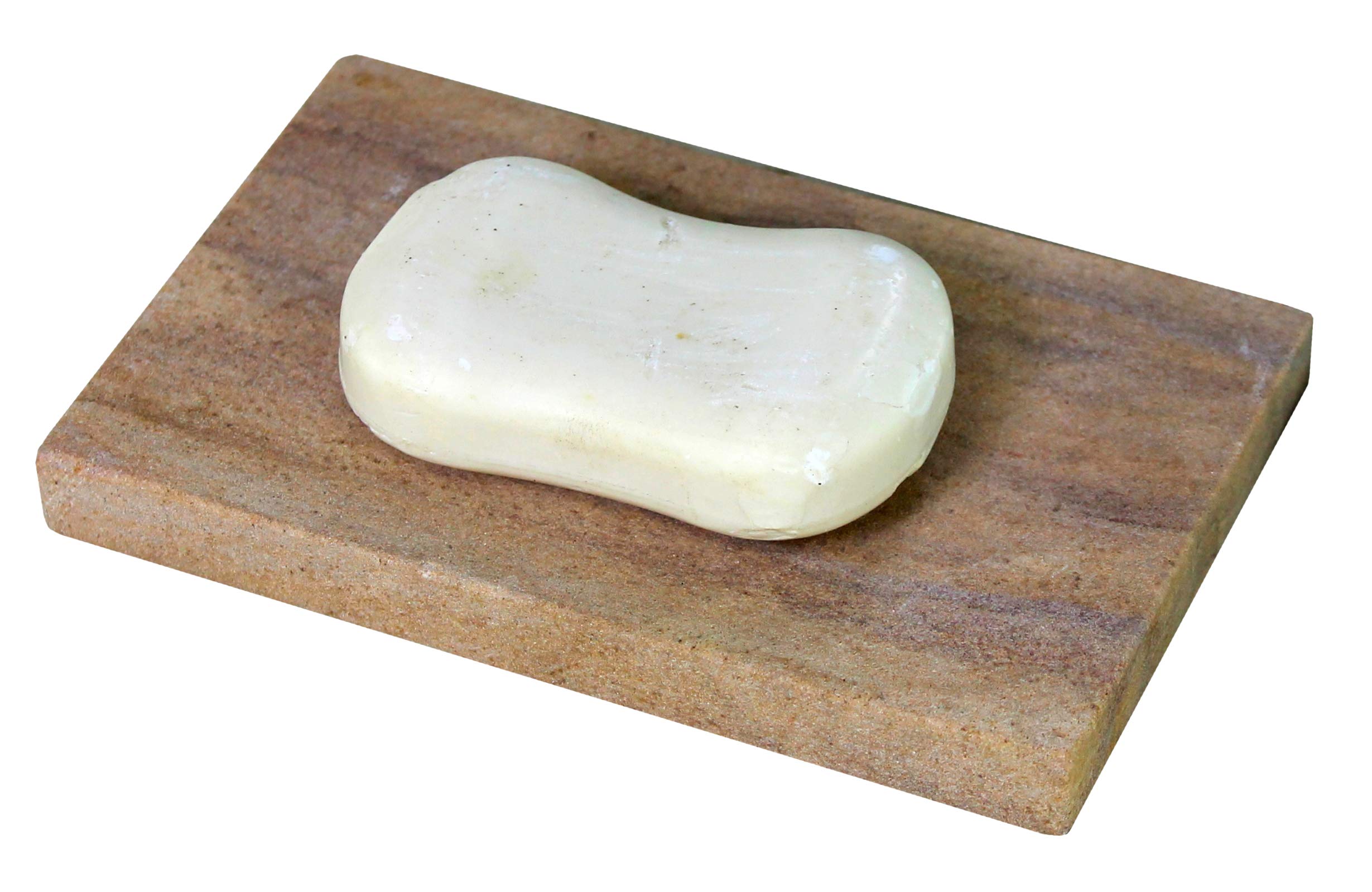 Natural Water Absorbent & Rigged Soap Dish Soap Holder made of Natural Stone - Unique Bath Bathroom Accessories