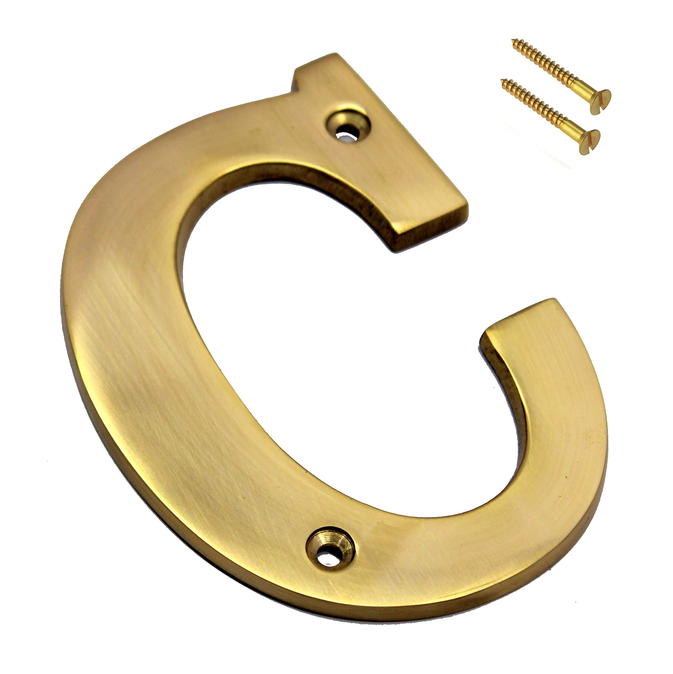 eSplanade Brass House Hotel Door Name Alphabets - Wall Door Plaque Alphabet Letter - Golden - 4" Inches (All Alphabets- 4")