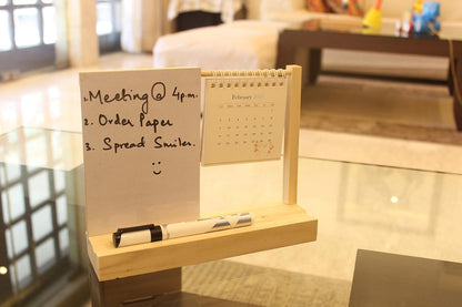 IVEI Warli Utility Desk Calendar with a whiteboard - Dry Erase Board for Desk