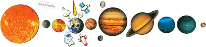 MFM TOYS Solar System Magnets with Junior Edition Flashcards (3mm Thick Magnetic pieces)