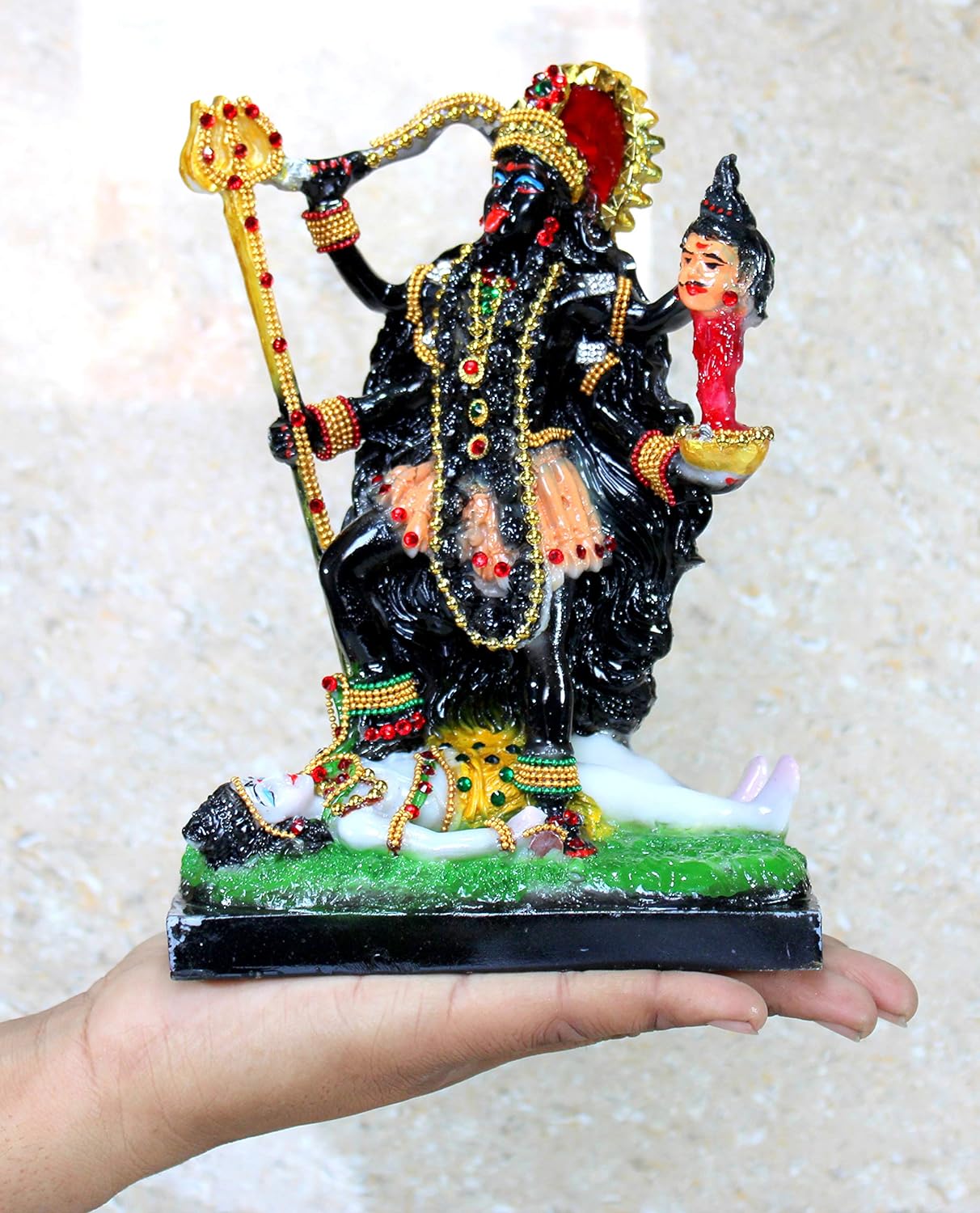 eSplanade Resin Kali Mata Murti Idol Statue Sculpture (8.5" Inch high)