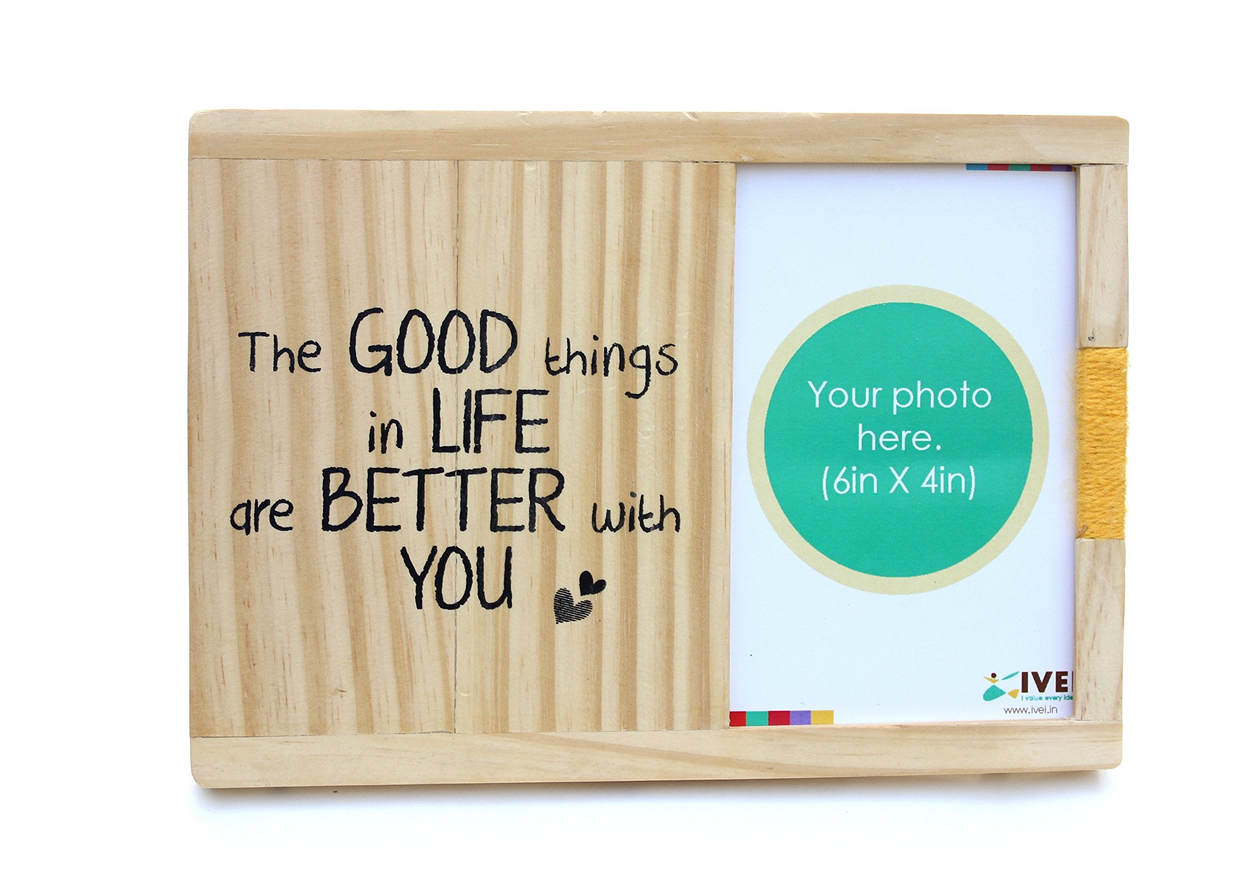 IVEI wooden photoframe for wall and desk - Memories - picture quote - gifts for photographer - souvenir gifts - farewell gifts