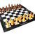 StonKraft - Big Size 19" x 19" Genuine Leather Chess Board | Roll-up Tournament Chess | Brown