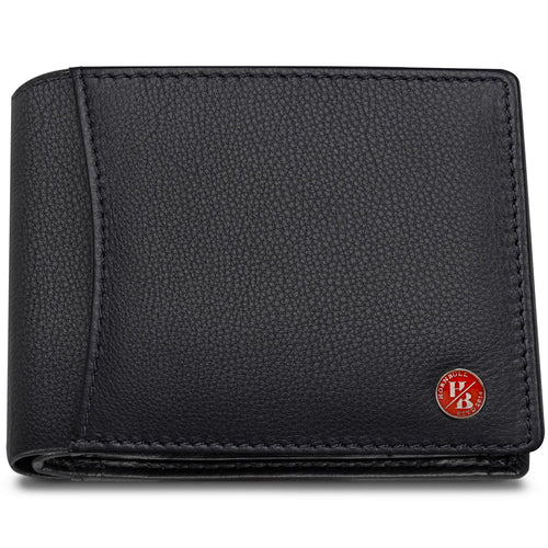 HORNBULL Themes Black RFID Blocking Leather Wallet for Men | Wallets Men Leather