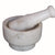 KLEO 5" Diameter Natural Stone Mortar and Pestle Set as Spice Grinder, Medicine Masher - Okhli & Musal (Black, White, Green)