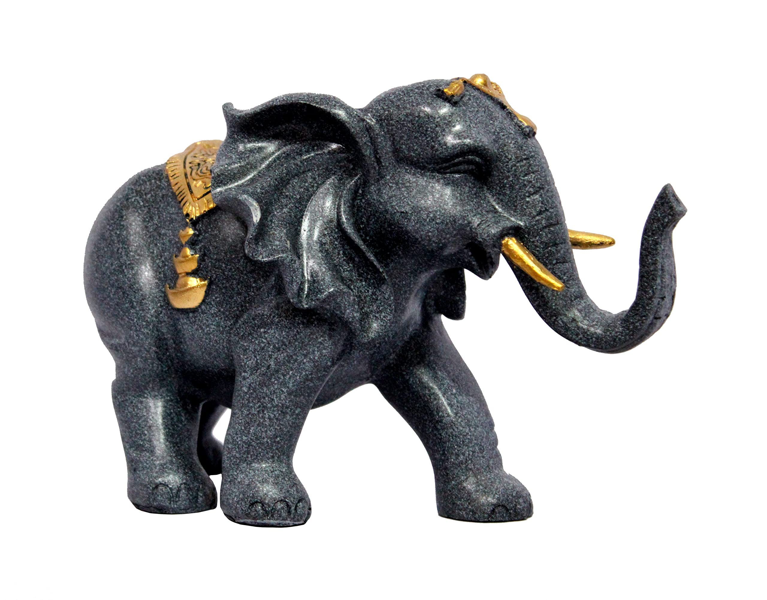 eSplanade Resin Elephant Pair Sculpture or Showpiece Feng Shui Vastu Brings Goodluck Home Decor (1620)