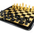 StonKraft Ebony Wooden Chess Board Ebony Wooden Chess Pieces 21" x 21" inches Large