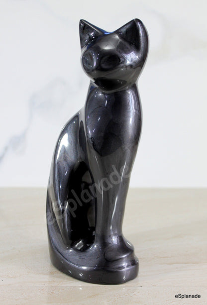 eSplanade- Cat Kitten Shape Cremation urn | Memorial Funeral Burial Full-Size urn for Ashes| Size - 9 inches.