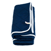 Multi-Purpose Cushioned Protective Mat for Baby - Set of 2 (Navy Blue) | Portable Changing Pads | Quilted Cotton Diaper Changing pad