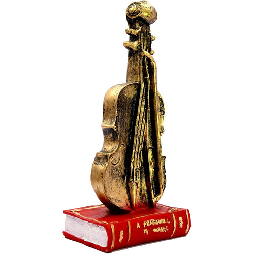 eSplanade Resin Violin Showpiece Statue Sculpture Figurine - Home Decor - 9.4