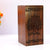eSplanade Wooden Cremation Urn Memorial Jar Pot Container | Full Size Urn for Funeral Ashes Burial | Tree of Life Engraved Wooden Urn | Beige  & Brown- 10" Inches