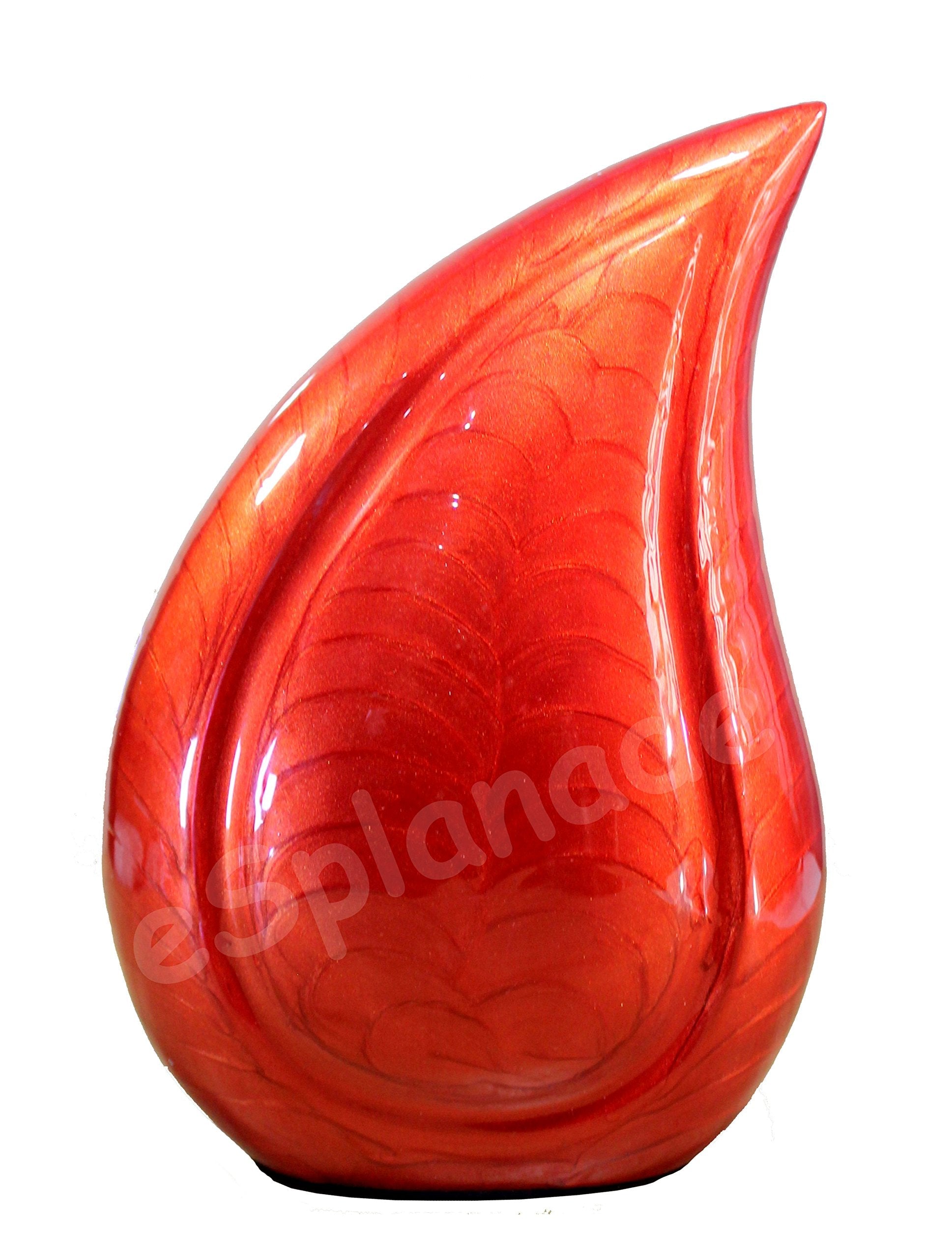 eSplanade Teardrop Cremation Urn Memorial Container Jar Pot | Cremation urn | Metal urn | Burial urn