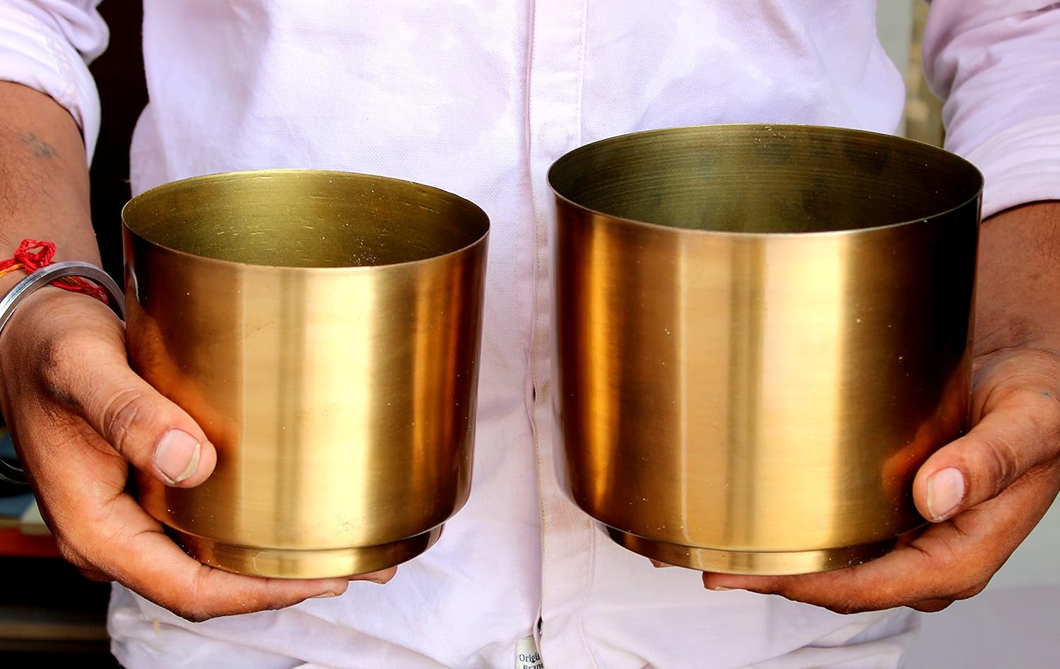 eSplanade Metal Flowerpot for Living Room Bedroom Garden Tabletop Planter