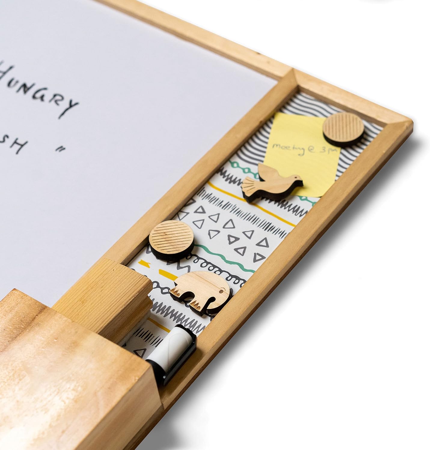 IVEI Combination Board with Magnet Board, Pin Board, Whiteboard & Calendar-Innovative Organizer for Kids and Adults with Magnets to Do Boards Gift for Home, Office, School- Set of 2 - Dark Blue, Grey