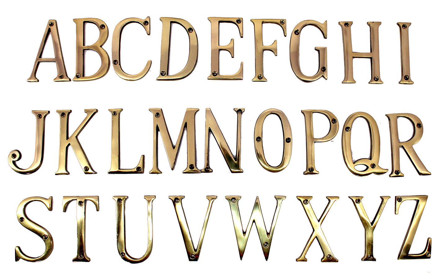 eSplanade - Brass House Hotel Door Name Alphabets - Wall Door Plaque Letter Alphabet - 3" Inches - Golden ("All Alphabet-3")