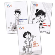 Inspirational Stories Combo - Raj Kapoor, APJ Abdul Kalam and Jamsetji Tata | Children Picture Book and Activity Sheets | Inspiring Tales for Young Kids and Children | Yug Books | Yug Publications