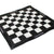 Stonkraft - 19" x 19" - Genuine Suede Leather Chess Board - Black | Roll-up Chess | Tournament Chess