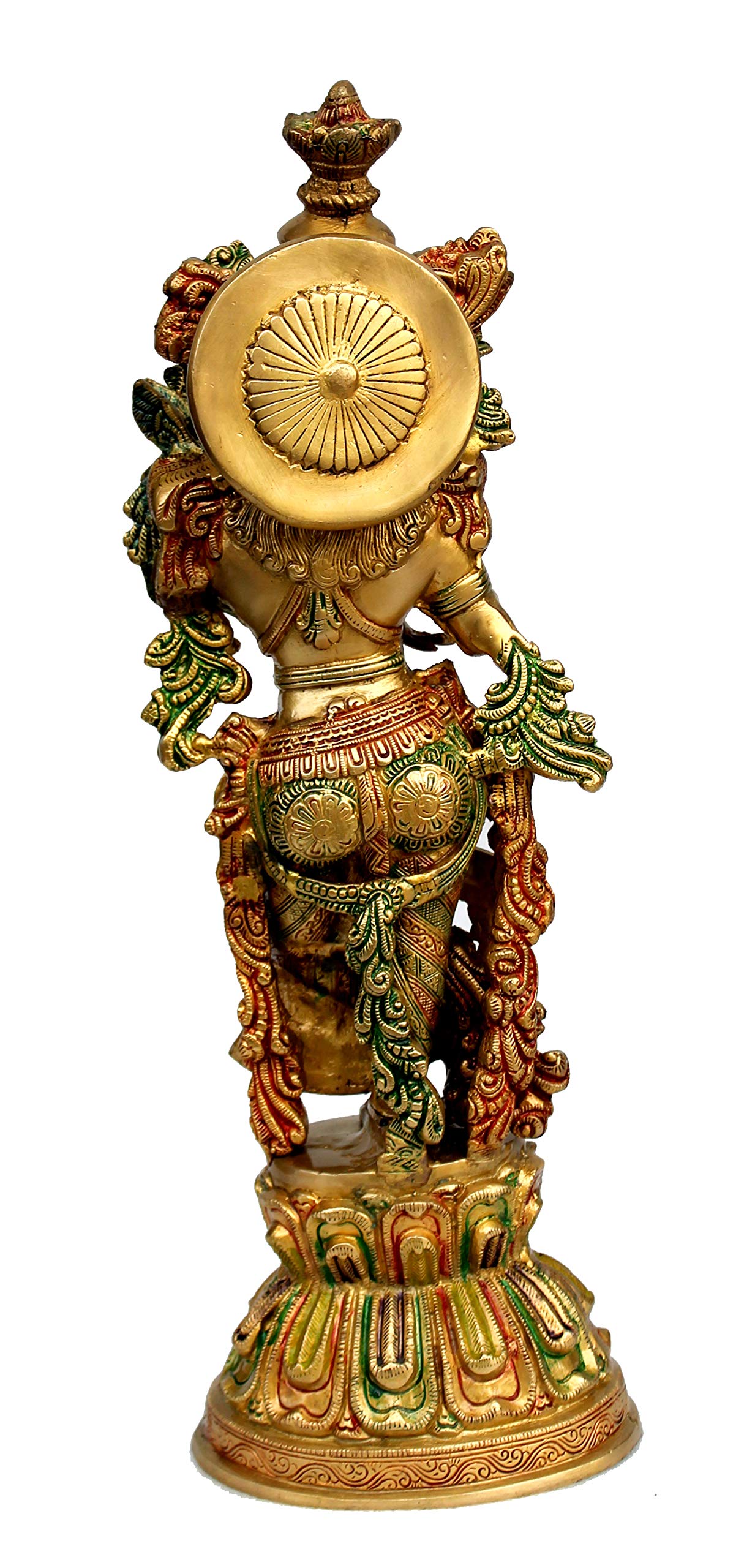 eSplanade - Brass Radha Krishna - Big Size - Brass Radha Idol Statue Sculpture (21") (Krishna Antique)