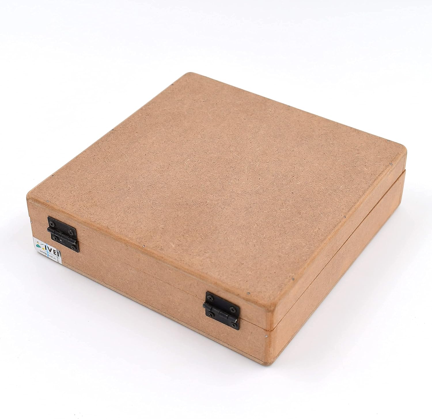 IVEI MDF Box - Wood Box DIY Craft Materials - Plain MDF Blank Box for Painting, Wooden Sheet Craft, Resin & Fluid Art, Mandala Art, Pyrography