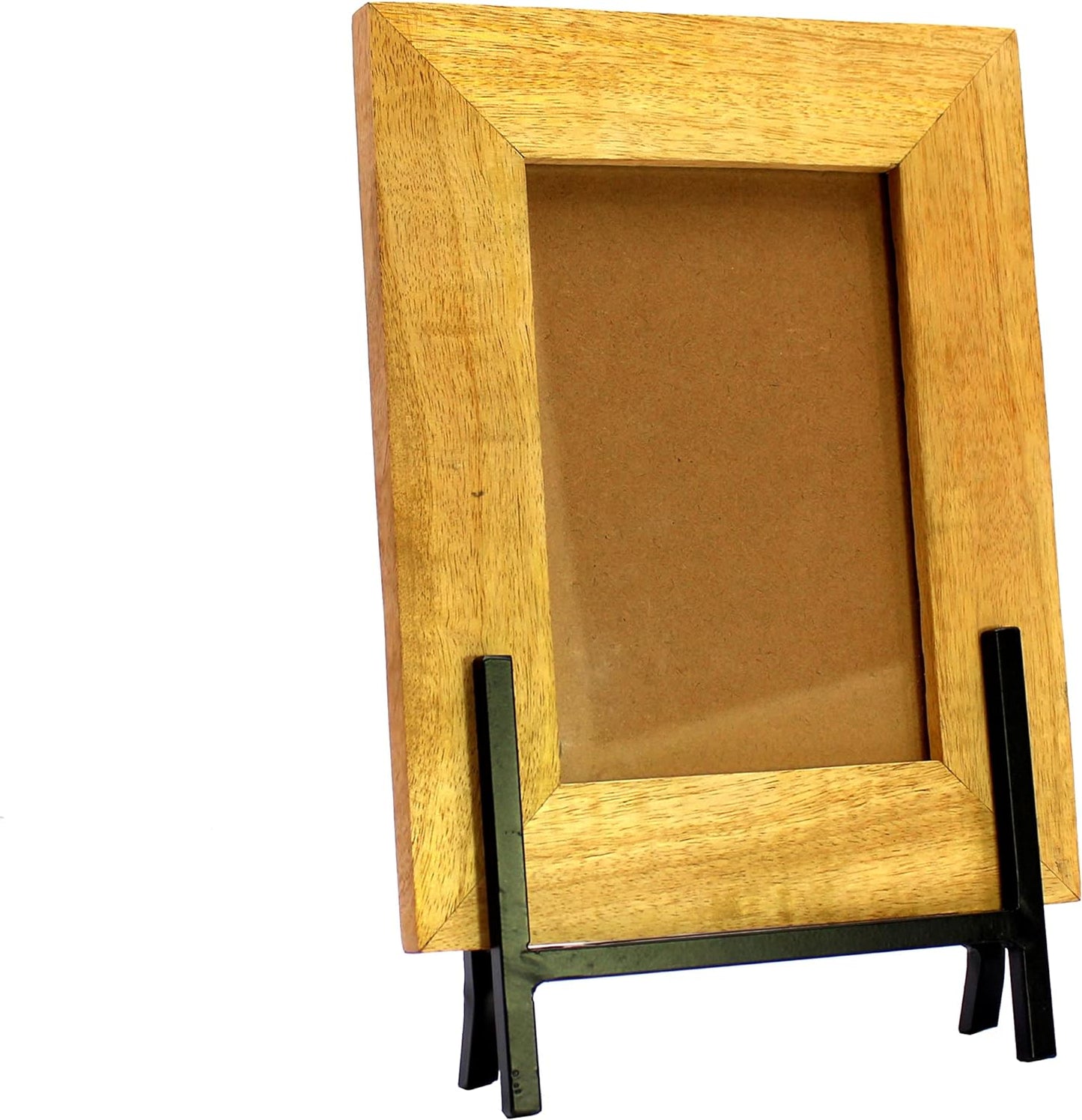 ESPLANADE Wooden Photo Frame with Metal Stand - 8" x 6" Inches