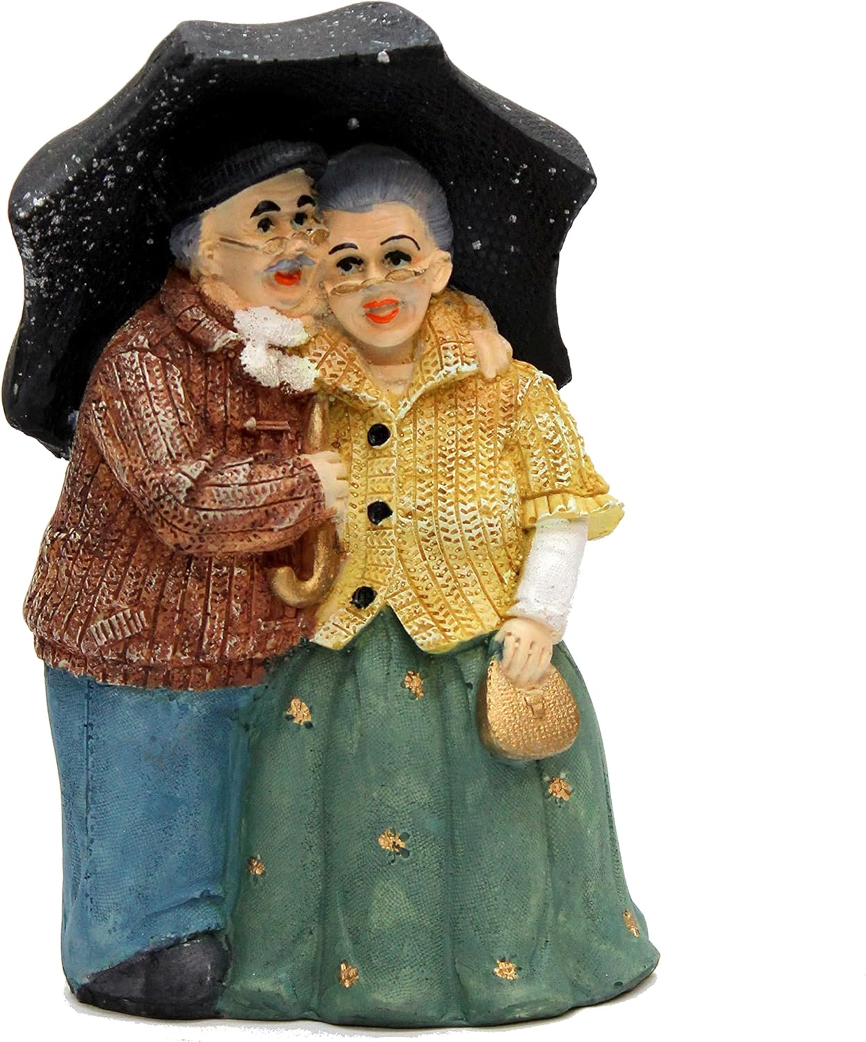 eSplanade Resin Dada Dadi Showpiece Brings Goodluck, Fengshui, Vastu for Home Decor