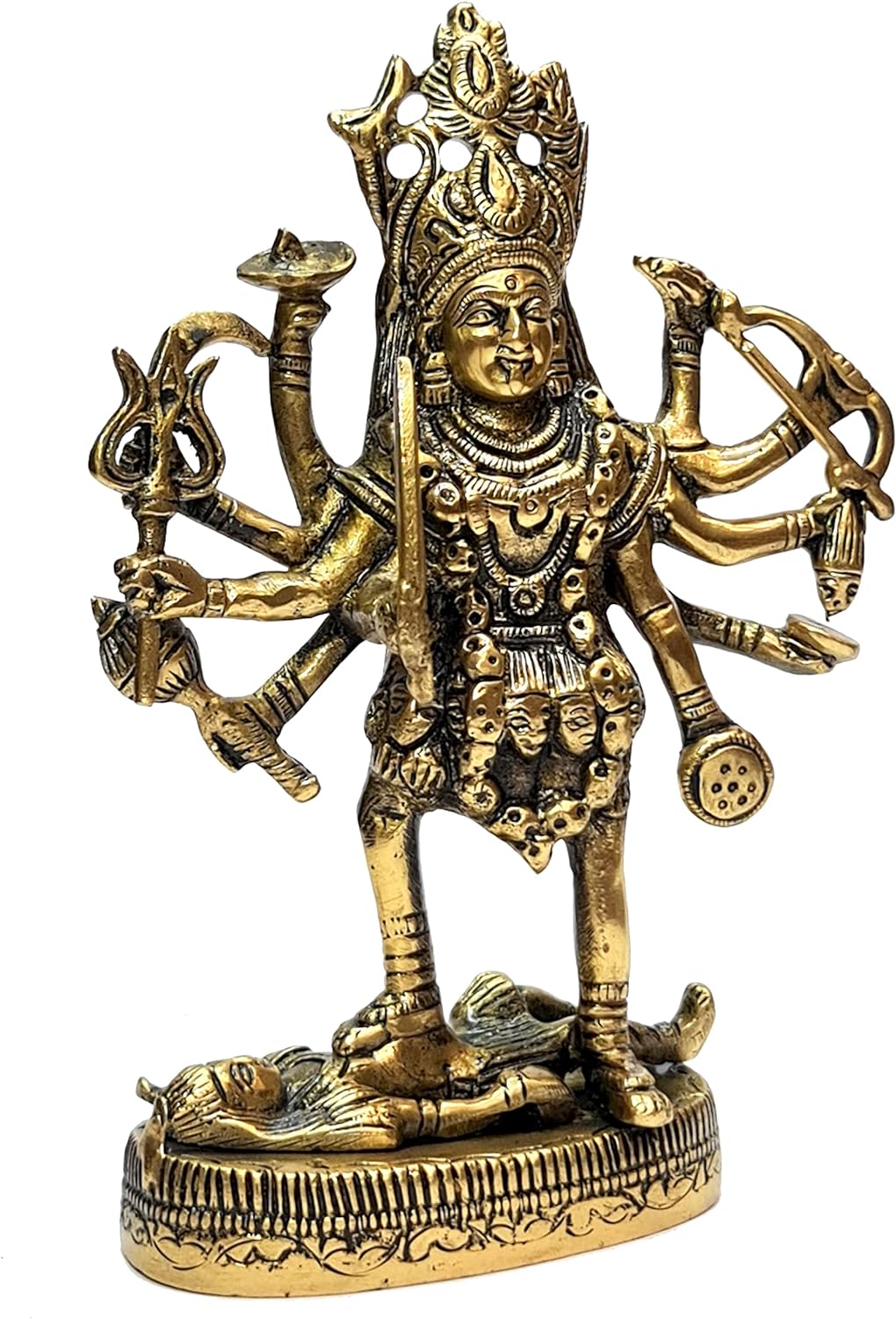 eSplanade Brass Kaali Mata Kali Maa Murti Idol Statue Sculpture (7.5" Inches)