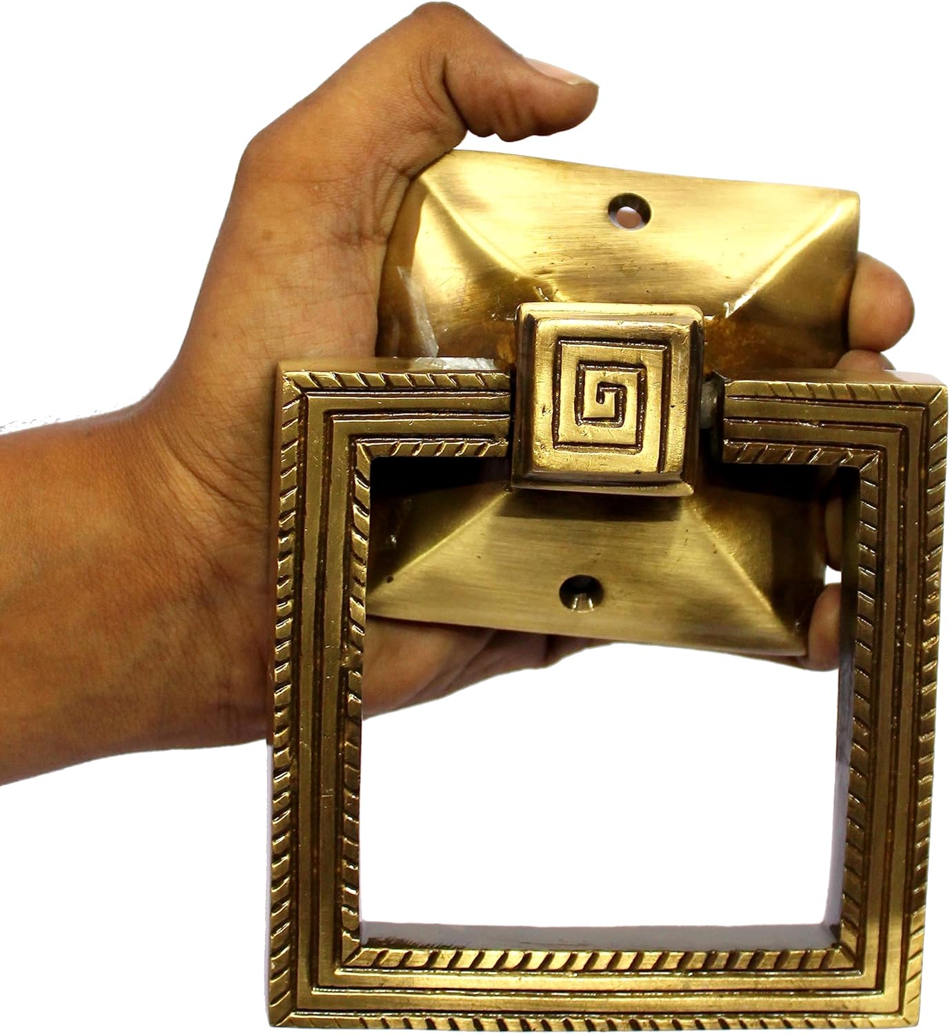eSplanade Brass Hand Towel Hanger Holder Towel Holding Ring | Bathroom Accessories | Bath Decor - Golden - 5.5" Inches