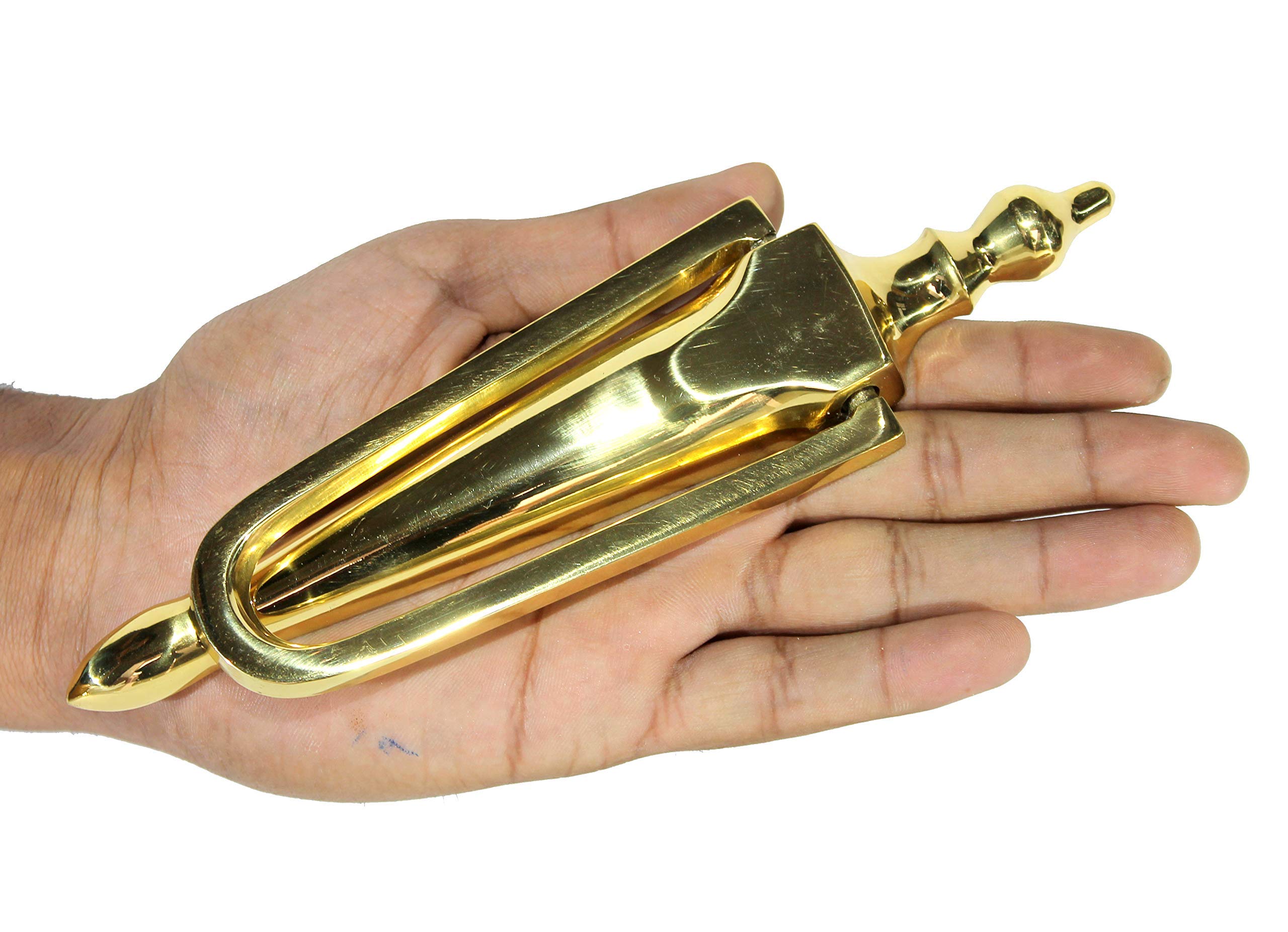 eSplanade - Brass Door Knocker | Home Decor | Door Decor | Brass Door Knocker (8 & 6 inch)