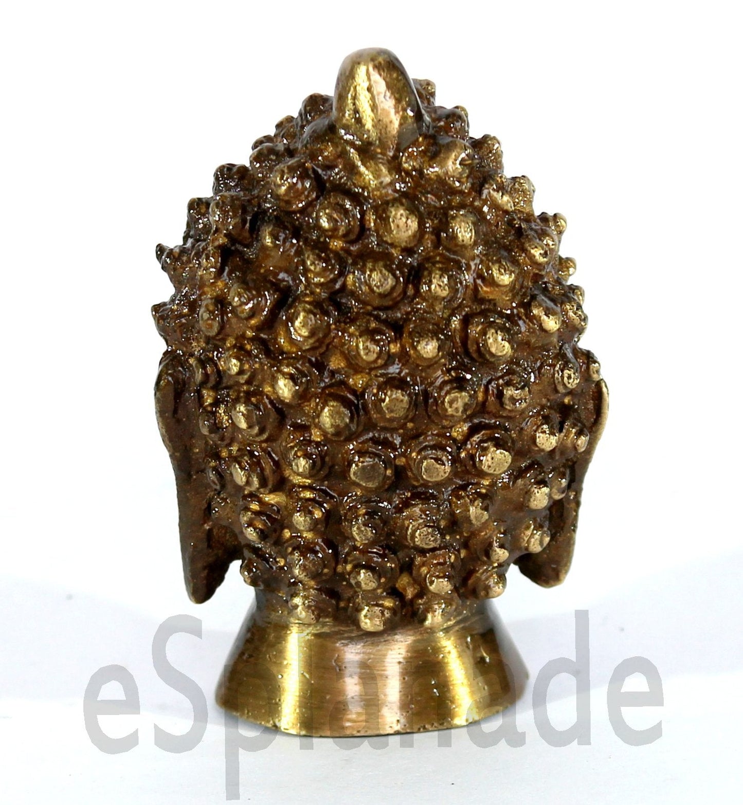 eSplanade Brass Buddha Face Wall Hanging Idol Statue Figurine Murti Showpiece | Buddha Head | Home Decor | Tibetan Buddhist Statue