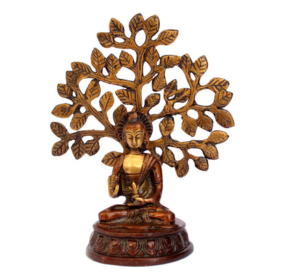 eSplanade Buddha Statue for Home Decor | Resin Palm Buddha Showpiece for Living Room, Meditation, Office Table Desk, Shelf | Tibetan Buddhist Idol | Zen or Yoga Figurine | Housewarming Gifts