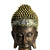 eSplanade Buddha Head Statue for Home Decor | Resin Buddha Face Showpiece for Living Room, Meditation, Office Table Desk, Shelf | Tibetan Buddhist Idol | Zen or Yoga Figurine Gifts | Golden, 9 Inch