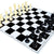 StonKraft 18.2'' x 18.2'' Tournament Roll Up Vinyl Chess with Pieces - Ideal for Professional Players