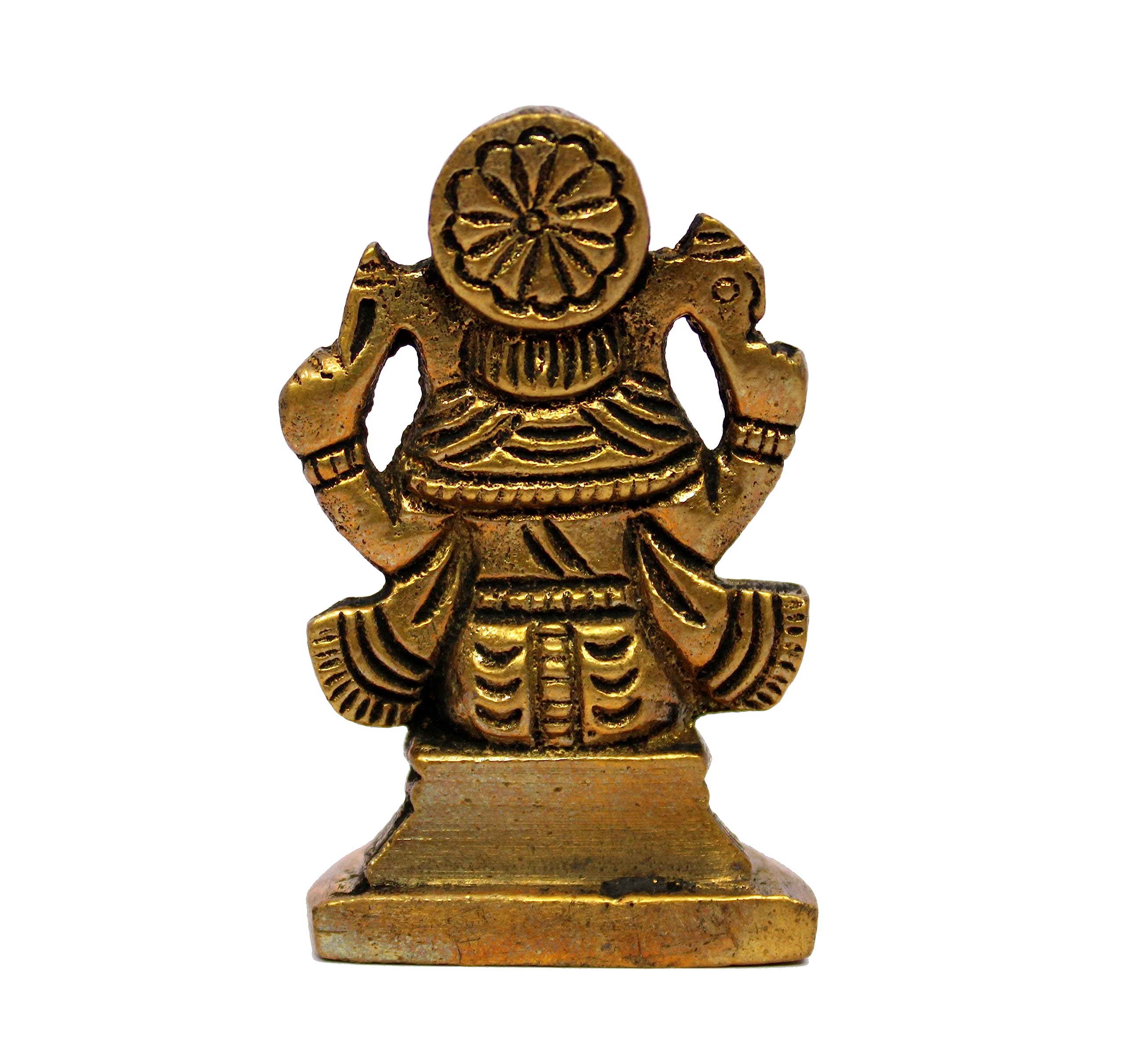 ESPLANADE Brass Ganesha Idol | Home Decor | Ganesh Ganesha | Bal Ganesh | Ganpati Ganapati Murti Statue - 2 inches