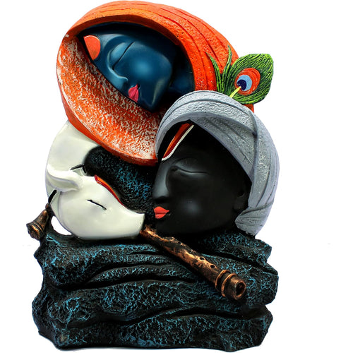 eSplanade Resin Radha Krishna Kishan Murti Idol Statue Sculpture - Multicolour - 14