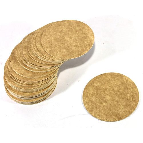 eSplanade Disposable Coaster - Made of Paper (Set of 100) - Use and Throw Reversible Coasters - Perfect for Bar, Hotel, Restaurant purpose & Parties (Brown Round & Square)