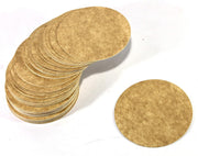 eSplanade Disposable Coaster - Made of Paper (Set of 100) - Use and Throw Reversible Coasters - Perfect for Bar, Hotel, Restaurant purpose & Parties (Brown Round & Square)