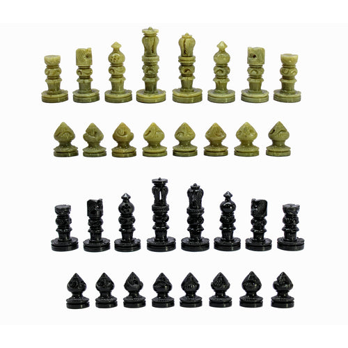StonKraft Natural Stone Chess Pieces Chessmen Chess Coins (2.5