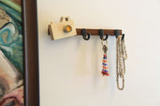 IVEI Sleek and Simple Minimal Wooden Handcrafted Camera & Elephant Hook - for Room - Hooks for Clothes and Bags - Hooks for Keys - Key Holder