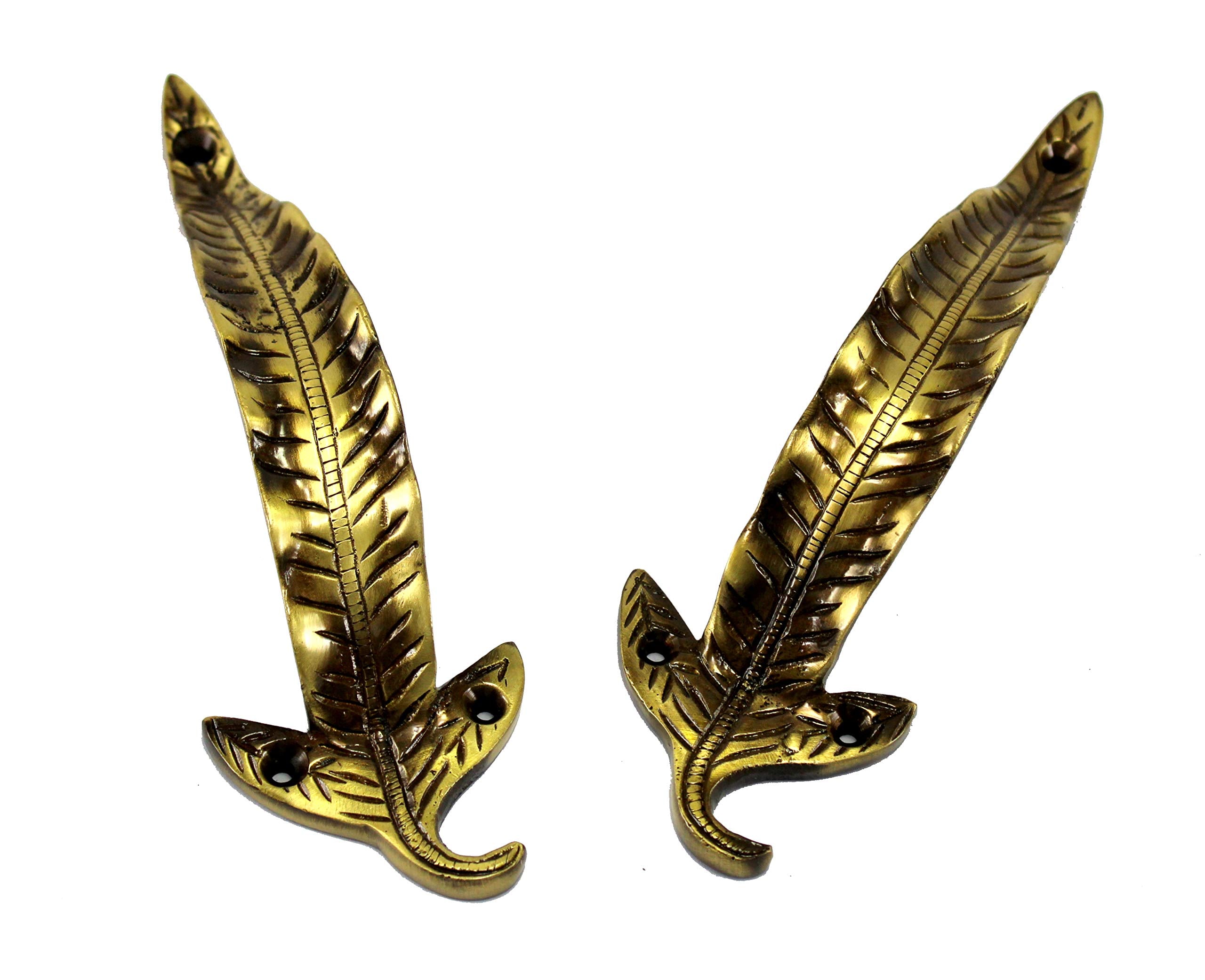 eSplanade - 12" Dolphin Design Brass Door Handle - Single Piece | Home Decor | Door Decor | Brass Door Handles | Brass Door Pulls