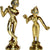eSplanade - Brass - 4.25" & 5" - Pair of Brass Radha Kishan Krishna Murti Idol Statue Sculpture