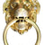 StonKraft Brass Lion Door Knocker Knockers Gate Knocker Door Accessories (Lion 5")