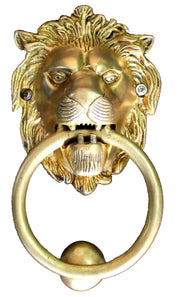 StonKraft Brass Lion Door Knocker Knockers Gate Knocker Door Accessories (Lion 5" & 6")