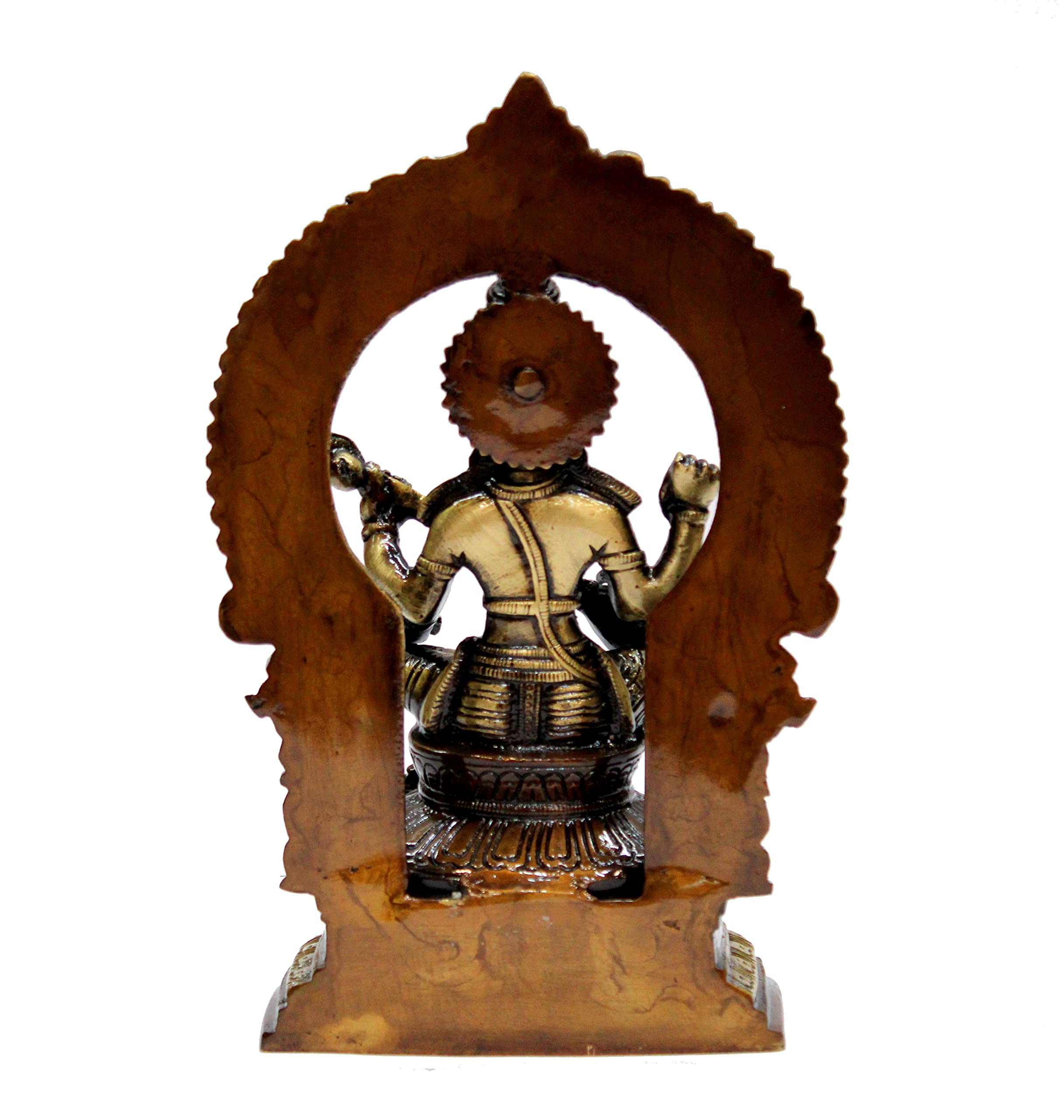 eSplanade Brass Saraswati Maa Murti Idol Statue Sculpture for Home Decor and Temple - 6" & 9.75 Inches