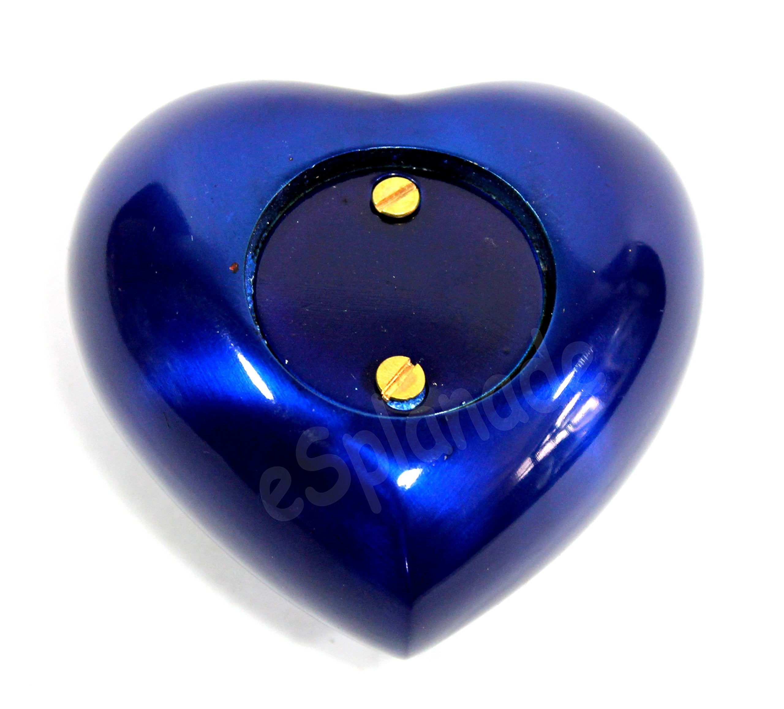 eSplanade cat Dog pet Cremation Mini Heart urn Keepsake Memorial | Small urn for Ashes Funeral Burial