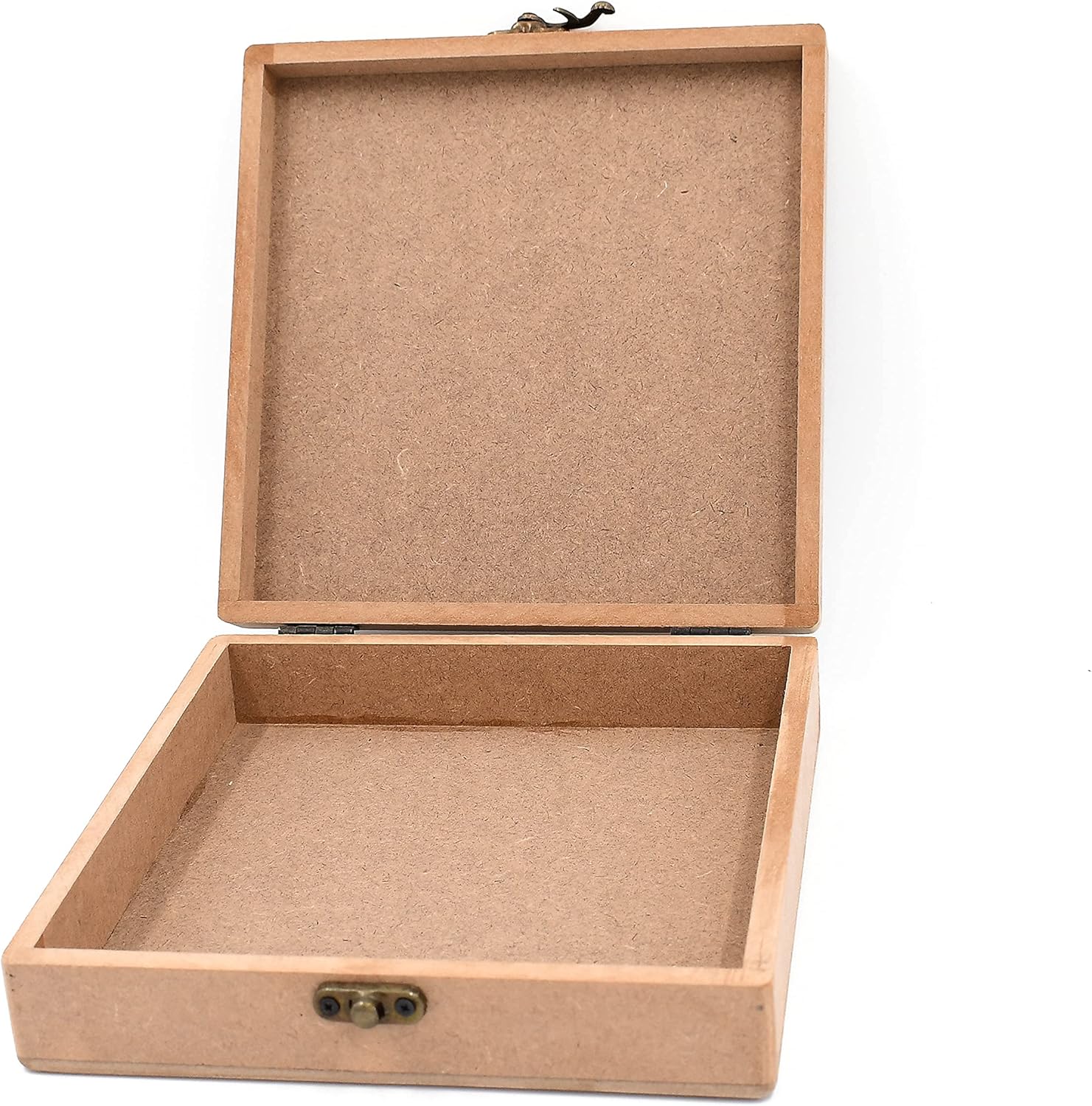 IVEI MDF Box - Wood Box DIY Craft Materials - Plain MDF Blank Box for Painting, Wooden Sheet Craft, Resin & Fluid Art, Mandala Art, Pyrography