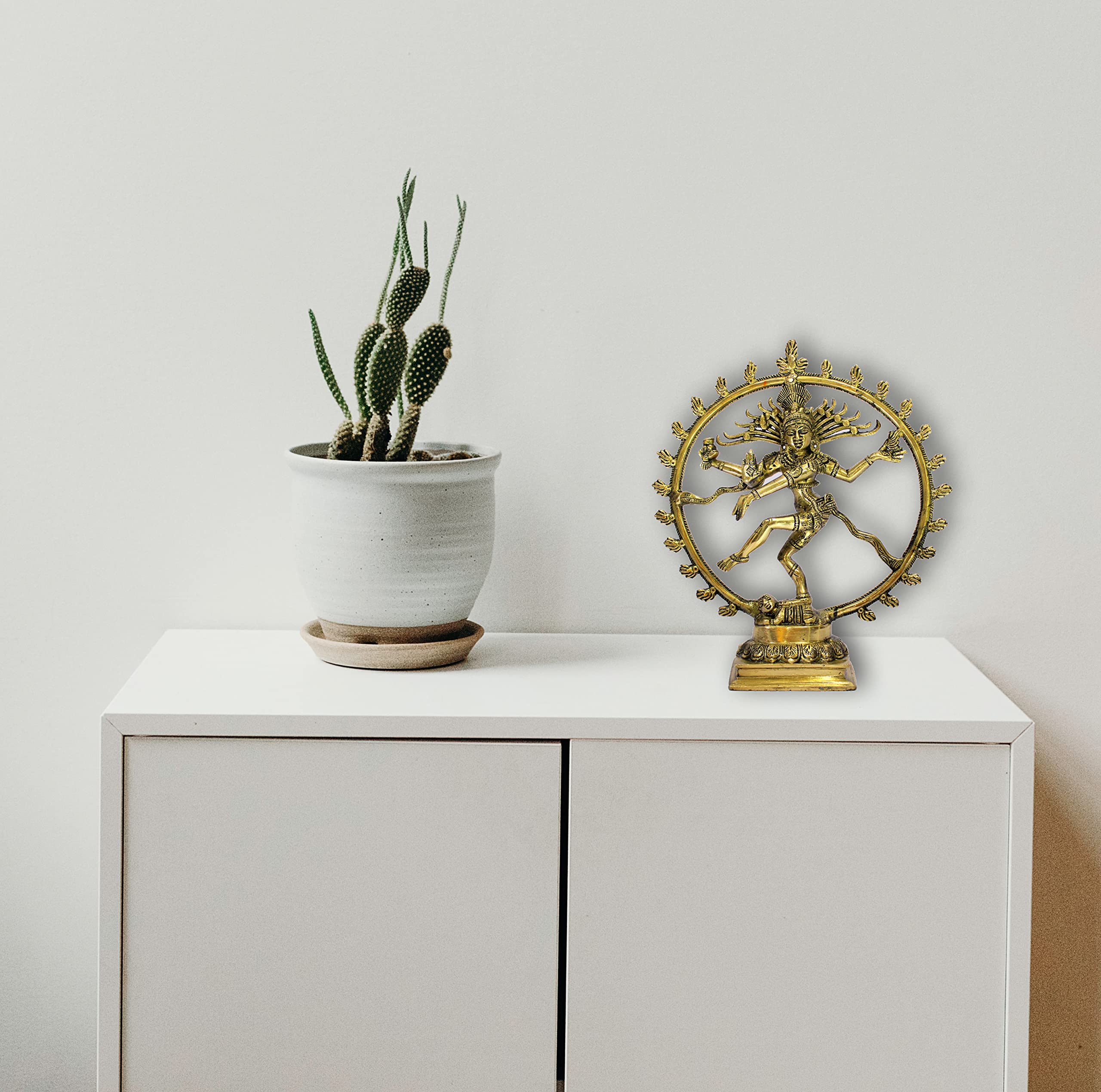 ESPLANADE Brass Natraj Murti Statue Idol Sculpture Shiva - The of Dance Natrajan, Home Decor Figurines