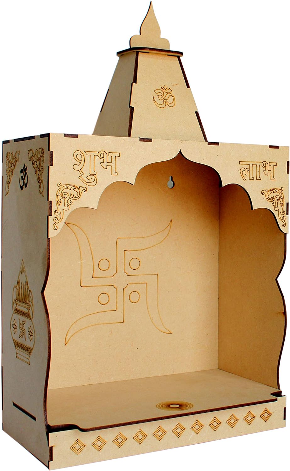 eSplanade DIY MDF Temple Puja Mandir Temple for Home shop Office | Build Your Own Mandir | Pooja Articles