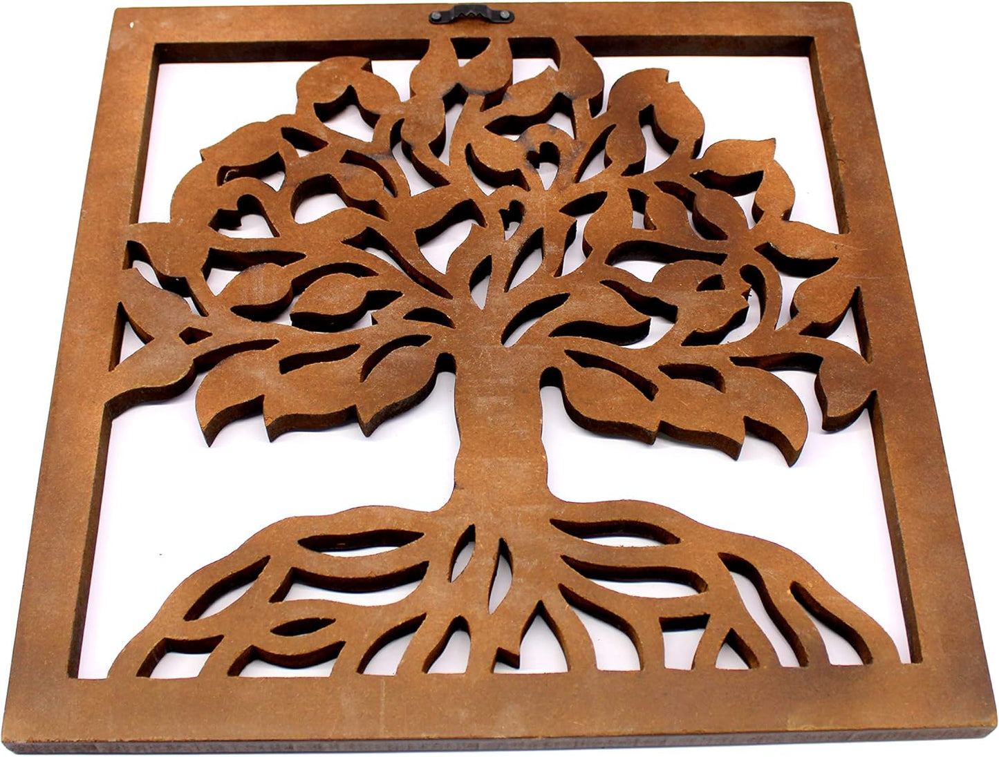 eSplanade Tree of Life Wall Hanging Showpiece | Decorative Items - Home Decor | Wood - Brown - 16" Inches