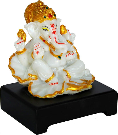 eSplanade Resin Ganesh Ganesha Ganpati Vinayaka Murti Idol Statue Sculpture - 5 inches