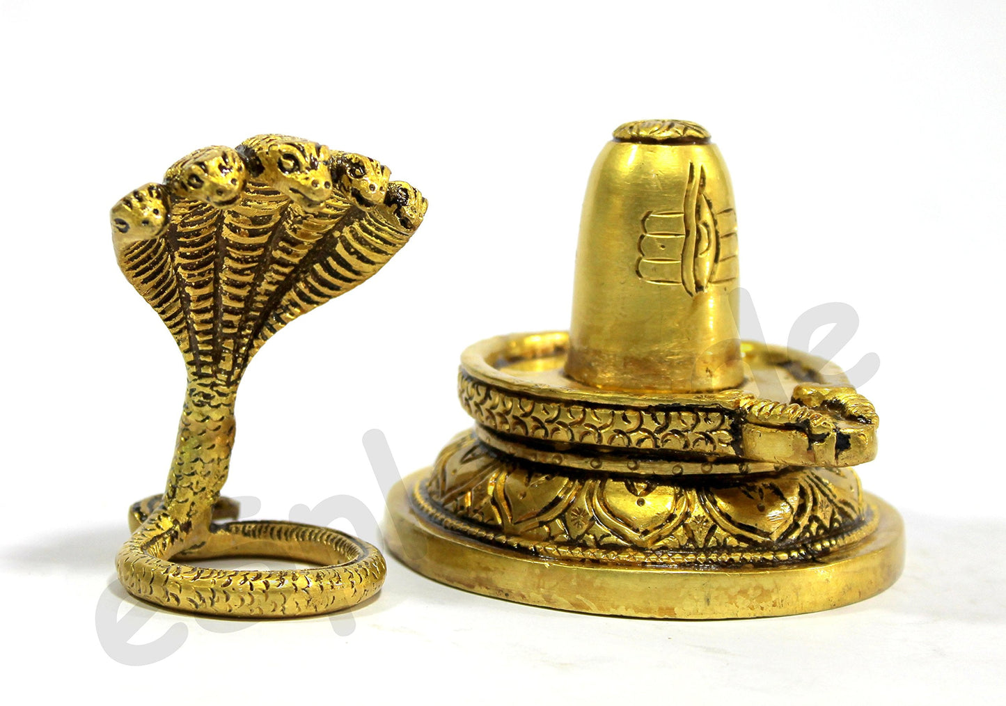 eSplanade Brass Shiva Shiv Bholenath Trishul Trident with Damru - 11" Inches